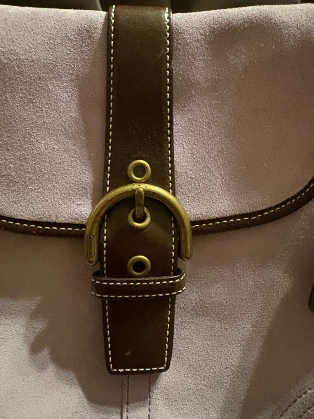 Coach SoHo Suede Crossbody Bag with Leather Trim - Picture 3 of 8
